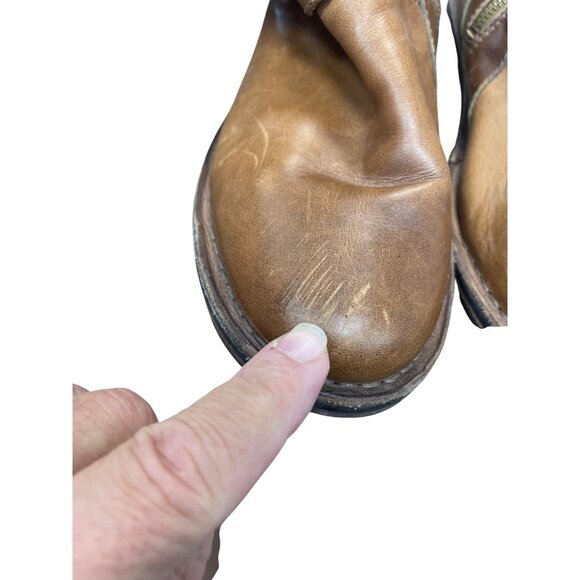 UGG Womans Brown Leather Moto Quilted Mid Calf Boots Sz 7.5 SKU 9475 - Picture 16 of 16